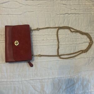 Coach Red Chain Crossbody Bag